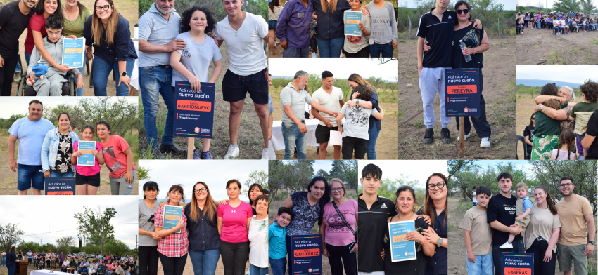 26 familias de Salsacate accedieron a su terreno en el Loteo Social “Papa Francisco”
